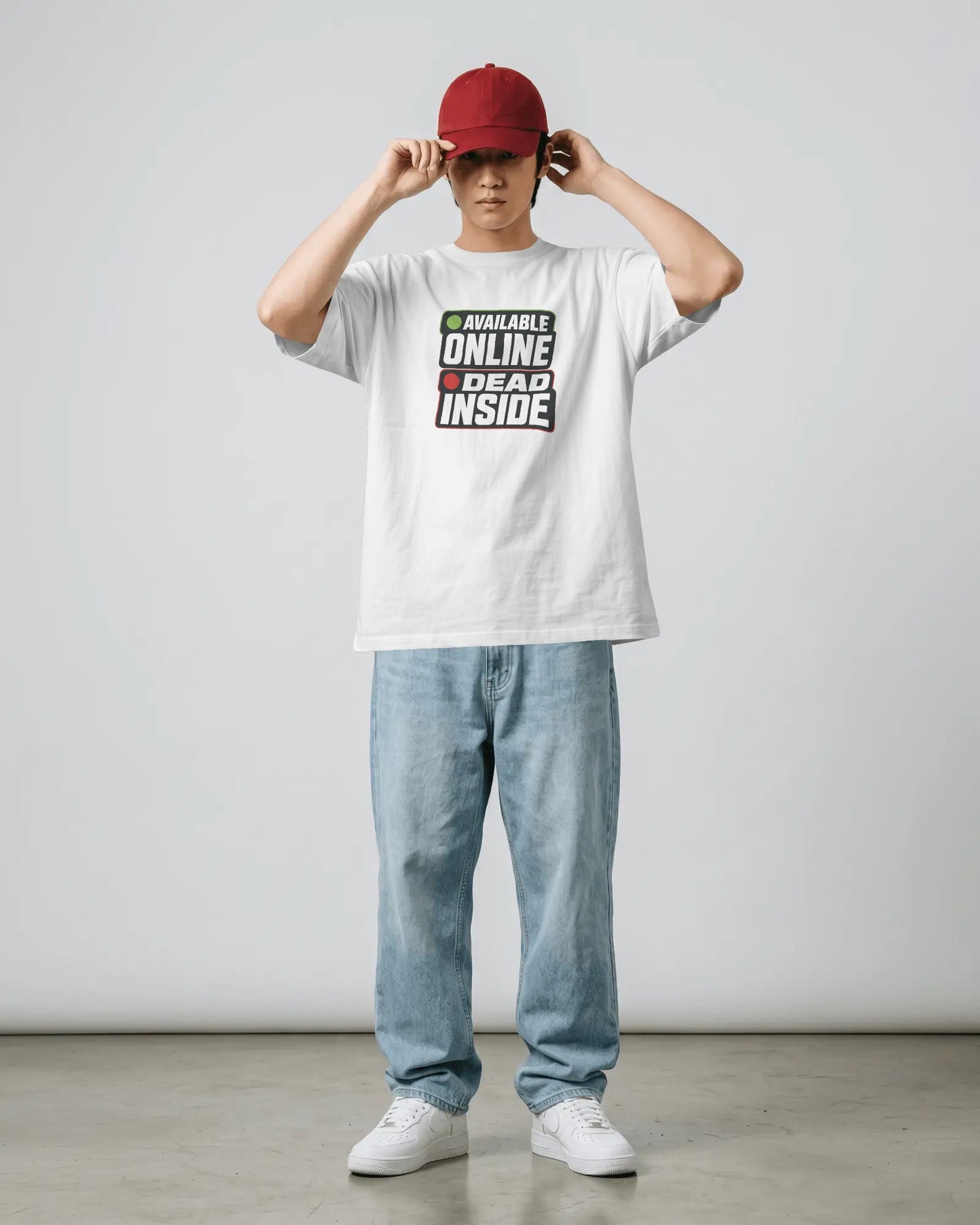 Available Online Dead Inside Unisex T-Shirt