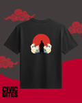 Samurai Sunrise | Japanese Unisex Oversized T-Shirt | Civic Bites