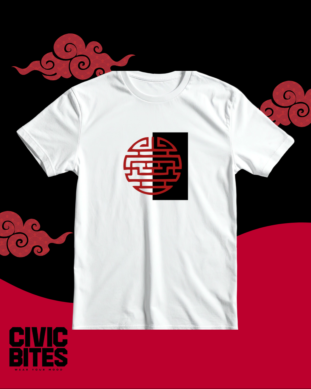 Kotobuki Seal | Japanese Unisex Oversized T-Shirt | Civic Bites