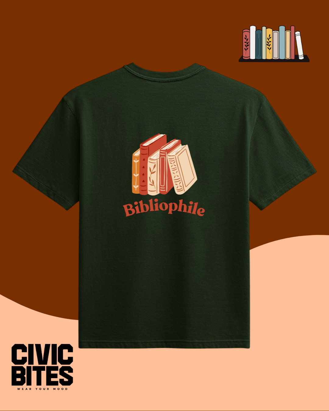 Bibliophile Graphic Women's T-Shirt | Civic Bites