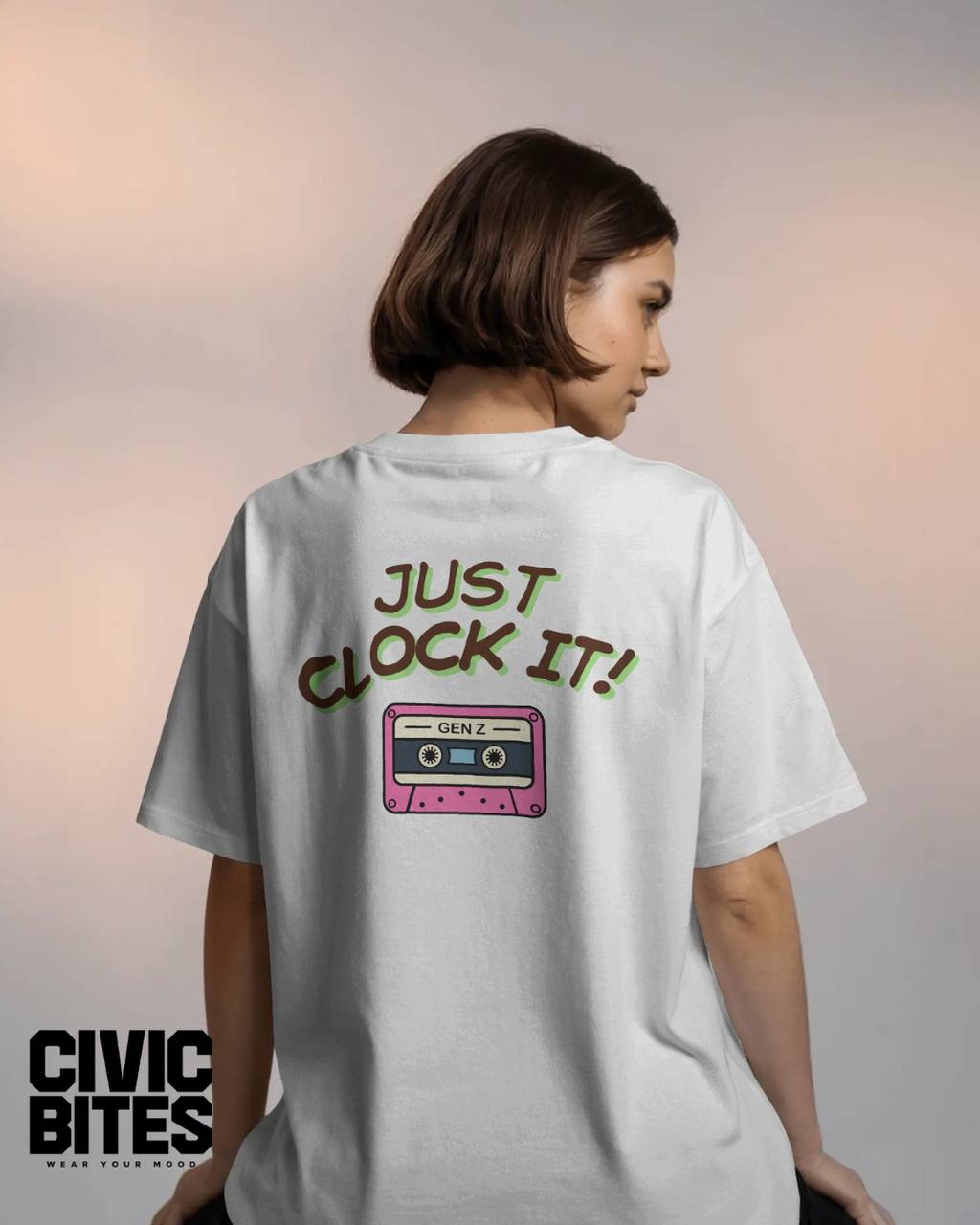 2000s Baby | Women's Double-Sided Oversized T-Shirt | Civic Bites