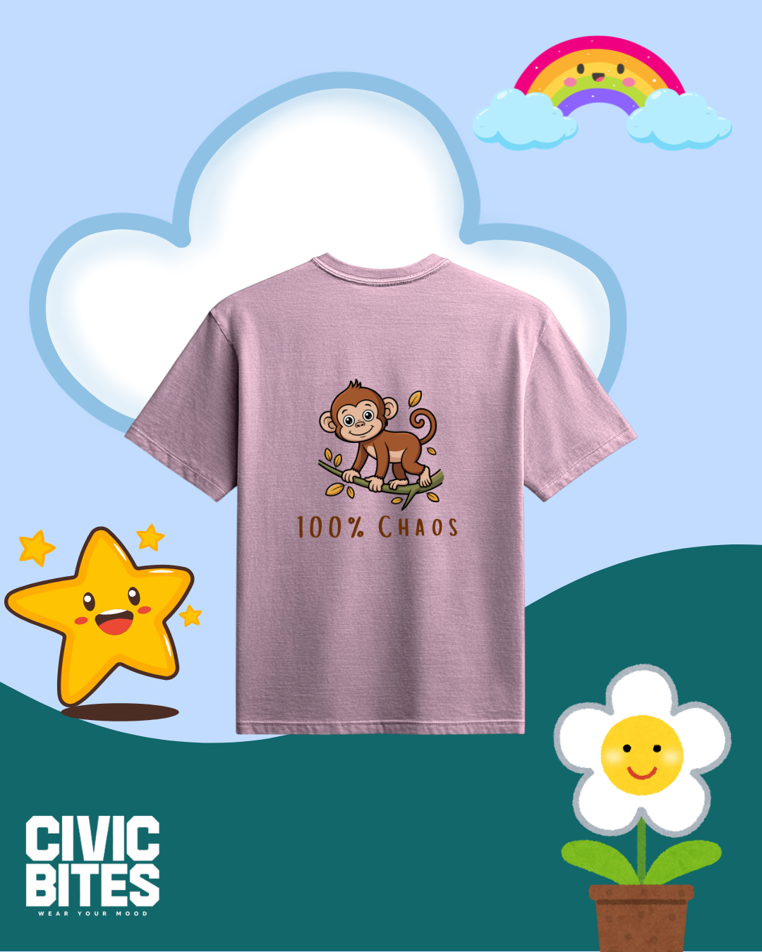 100% Chaos Kids Tee