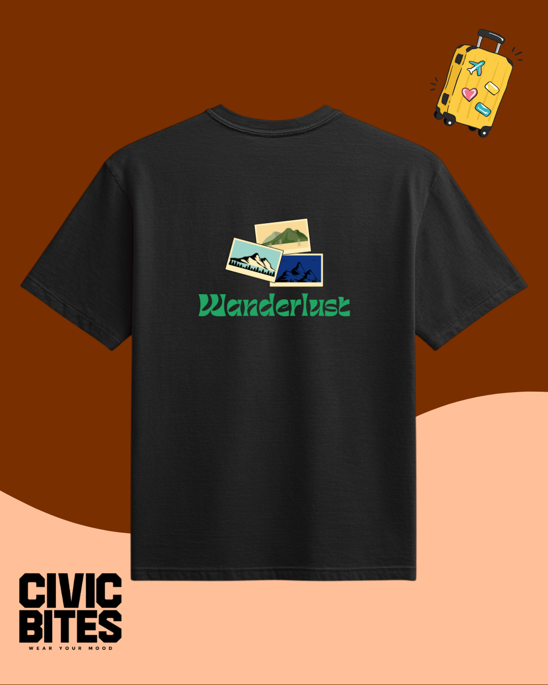 Wanderlust Graphic T-Shirt | Unisex Minimalist Tee