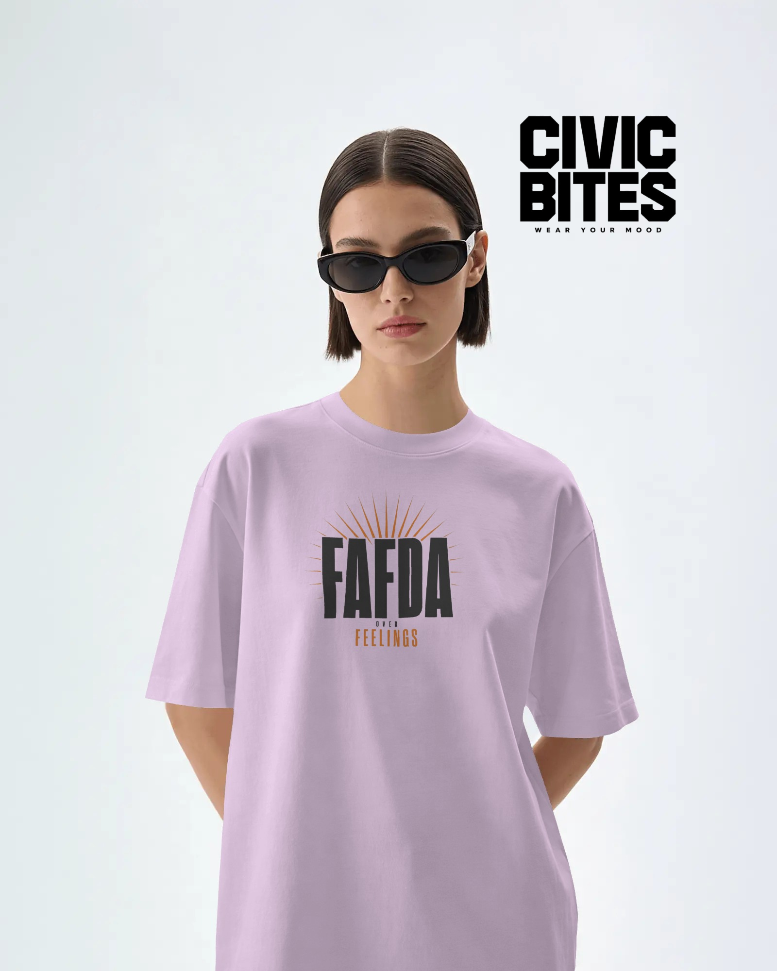 Fafda Over Feelings funny Gujarati t-shirt front print