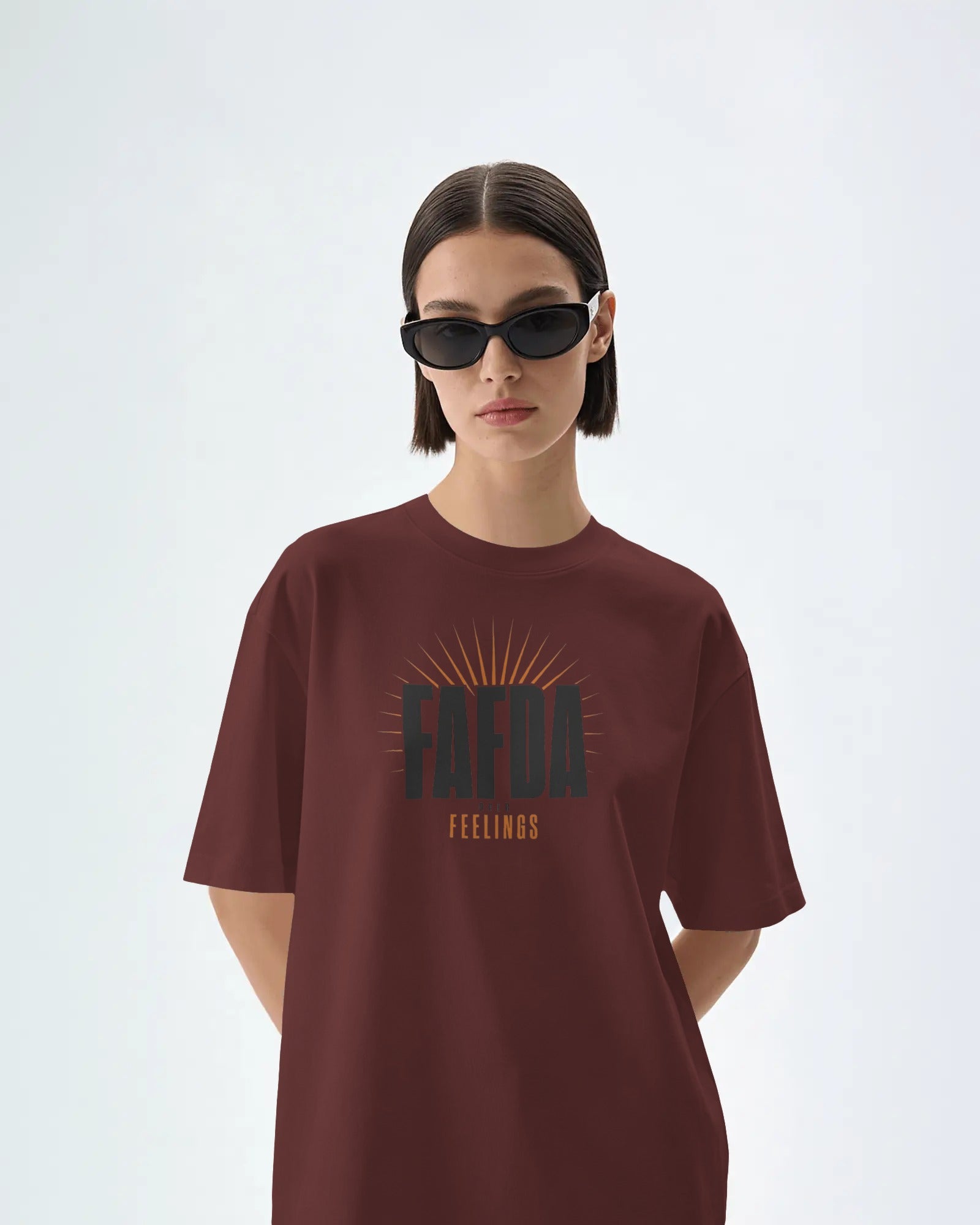  Fafda Over Feelings Gujarati food humour tee, unisex fit