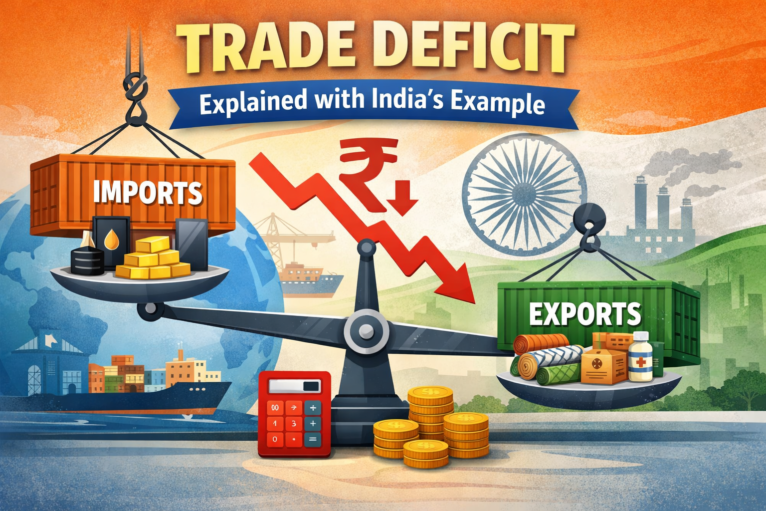 What Is a Trade Deficit? Explained with India’s Example